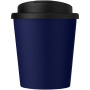 Americano® Espresso 250 ml gerecyclede beker met knoeibestendig deksel - Blauw/Zwart