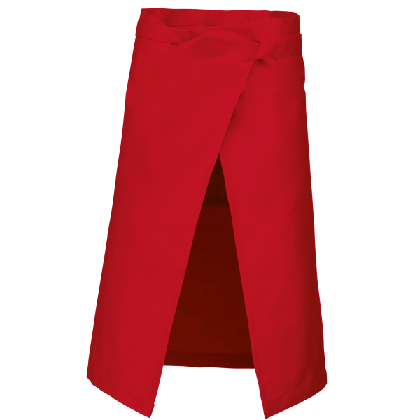 Polykatoen lang schort Red One Size Polykatoen lang schort Red One Size
