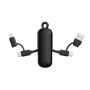 Urban Vitamin Dublin 100W 4 -in-1 keychain cable, zwart
