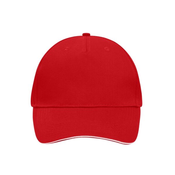 5 Panel Sandwich Cap red/white one size 5 Panel Sandwich Cap red/white one size
