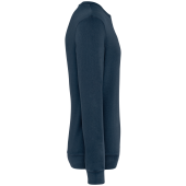 Ecologische uniseks sweater met ronde hals French Terry Washed Navy Blue S