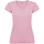 Victoria damesshirt met V-hals en korte mouwen - Lichtroze - 3XL