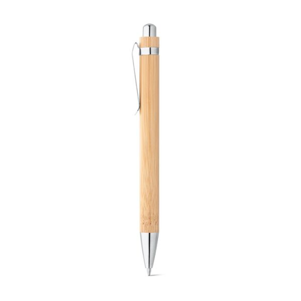 HERA. Bamboe balpen met metalen clip