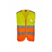 fluorescent yellow/fluorescent orange
