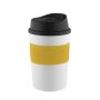 Metmaxx® "CremaCoffeeHouse" thermomok wit/ring geel