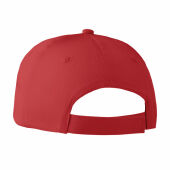 BASIE APOLLO - 6 panelen baseballpet 160g/m² - Rood BASIE APOLLO - 6 panelen baseballpet 160g/m² - Rood