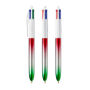 BIC® 4 Colours® Flags Collection + lanyard 4 C. Flags Collection BP LP Red/Silver/Green