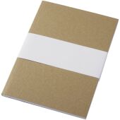 Novella Austen A5 gerecycled notitieboek met zachte cover, 50 vellen - Naturel