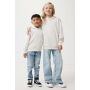 IQONIQ Yengo kids recycled katoen hoodie met steekzakken, ivory white (910)