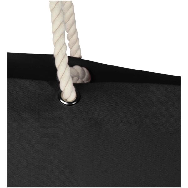 Florida 270 g/m² GRS gerecyclede strandtas 18L - Zwart/Zwart Florida 270 g/m² GRS gerecyclede strandtas 18L - Zwart/Zwart