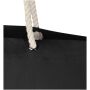Florida 270 g/m² GRS gerecyclede strandtas 18L - Zwart/Zwart Florida 270 g/m² GRS gerecyclede strandtas 18L - Zwart/Zwart