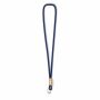 Polyester koord-keycord met bamboe plaatje