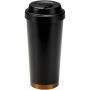 Hampton 480 ml RCS-beker van gerecycled roestvrij staal met dubbele wand en vacuümisolatie - Zwart Hampton 480 ml RCS-beker van gerecycled roestvrij staal met dubbele wand en vacuümisolatie - Zwart