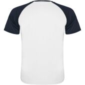 Indianapolis sportshirt met korte mouwen voor kinderen - Wit/Marineblauw - 4