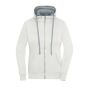 Ladies' Lifestyle Zip-Hoody off-white/grey-heather M
