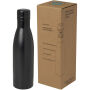 Vasa 500 ml RCS-gecertificeerde gerecyclede roestvrijstalen koperen vacuümgeïsoleerde fles - Zwart