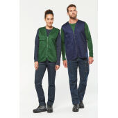 Bodywarmer polykatoen multizakken Forest Green S