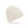 COSY RIBBED BEANIE, ALMOND MARL, One size, BEECHFIELD