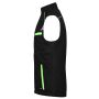 Workwear Softshell Padded Vest - COLOR - black/lime green 6XL
