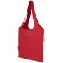 Madras Blend 140 g/m² GRS-gecertificeerde, gerecyclede, opvouwbare katoenen draagtas, 7 liter - Rood Madras Blend 140 g/m² GRS-gecertificeerde, gerecyclede, opvouwbare katoenen draagtas, 7 liter - Rood