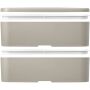 MIYO POP 700+700 ml double layer lunch box - Sandstone MIYO POP 700+700 ml double layer lunch box - Sandstone
