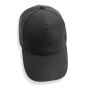 Impact AWARE™ 5 panel 280gr recycled katoenen cap, zwart