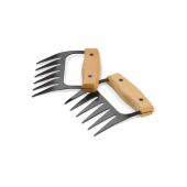 Metalen vleesklauwen - Hout