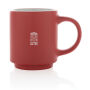 Keramische stapelbare mok 180 ml, rood