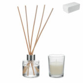 MUSKA SET - Vanille diffuser & kaarsenset - Transparant