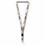 Afneembare polyester keycord met gesublimeerde satijnen overlay