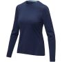 Ponoka biologisch dames t-shirt met lange mouwen - Navy - XS Ponoka biologisch dames t-shirt met lange mouwen - Navy - XS