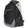 Metal 4-in-1 oplaadkabel van gerecycled aluminium met sleutelhanger - Zwart