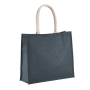 Jute Strandtas Midnight Blue One Size