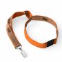 Zeefdruk lanyard van kurk en polyester