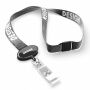 Polyester sublimatie lanyard met ovale badge reel met logo