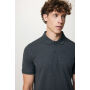 IQONIQ Yosemite gerecycled katoen pique polo, heather anthracite (M)