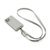 Nivo RCS recycled PET Crossbody lanyard, grijs