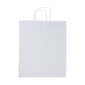 Papieren tas wit en ecru 240x320x110 mm