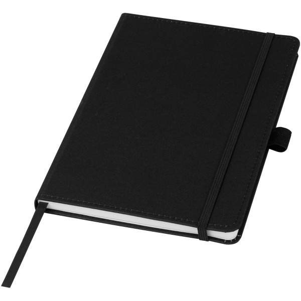 Thalaasa ocean-bound plastic hardcover notebook - Solid black
