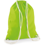 Katoenen gymtas Lime Green One Size