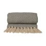 JENS Living Recycled Cotton Plaid Visgraat Grijs