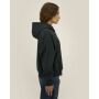 Fronter - Oversized rits hoodie in een gerecycled katoen blend - Black (XS)