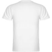 Samoyedo herenshirt met V-hals en korte mouwen - Wit - L