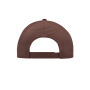 Brushed 6 Panel Cap brown one size