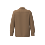 Verwassen ecologische uniseks workerjack Washed Dark Camel S