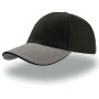 LIBERTY SANDWICH CAP, BLACK/GREY, One size, ATLANTIS HEADWEAR