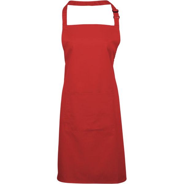 Halterschort met zak "Colours" Red One Size Halterschort met zak "Colours" Red One Size