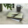 Fabianna balpen van crush papier (zwarte inkt) - Bruin