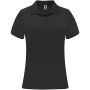 Monzha sportpolo met korte mouwen voor dames - Zwart - 2XL