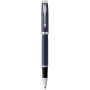 Parker IM rollerbalpen (zwarte inkt) - Blauw/Zilver